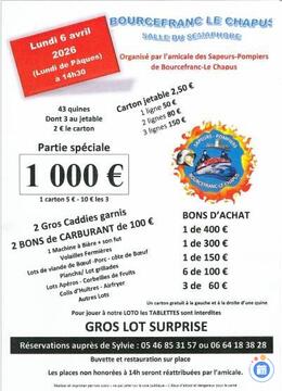 Image du loto Loto des Pompiers de Bourcefranc