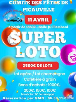 Affiche du loto LOTO comités des fêtes