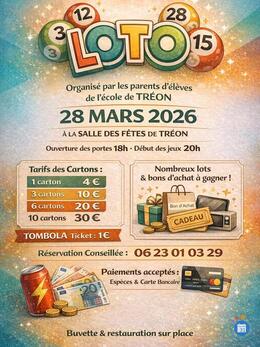Image du loto Loto de l'école de Tréon