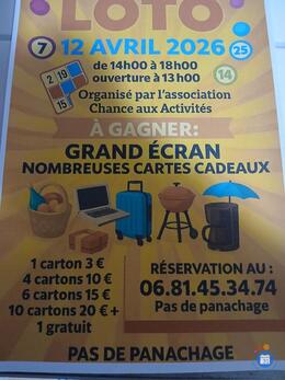 Image du loto Loto organisé par chance aux activités