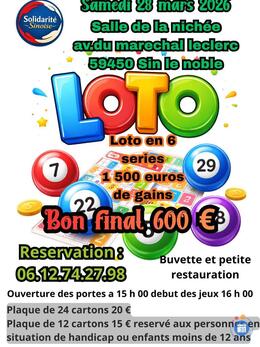 Image du loto Loto organisé par l'association Solidarité sinoise