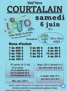 Image du loto Super loto du Club de l'Amitié de LANGEY