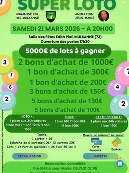 Image du loto Super LOTO animé par Jean Marie