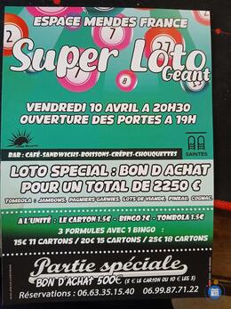Affiche du loto Loto organisé par Scène Ouverte