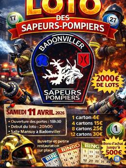 Image du loto Loto des Sapeurs-Pompiers de Badonviller
