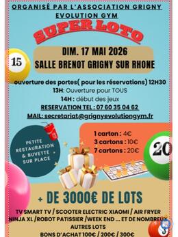Image du loto Loto annuel grigny evolution gym