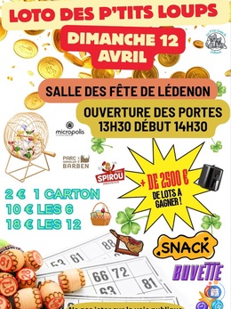 Affiche du loto Loto Les p’tits loups