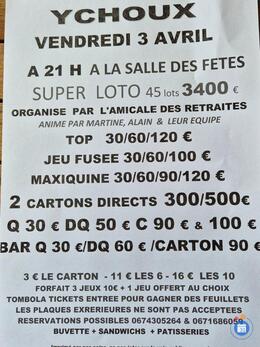 Image du loto Super Loto de l'Amicale des Retraités