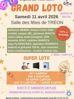 Affiche du loto LOTO Tréon Loisirs