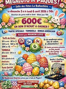 Image du loto Mégane loto de Pâques à la ballastiere