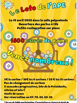 Image du loto Loto de l’ape