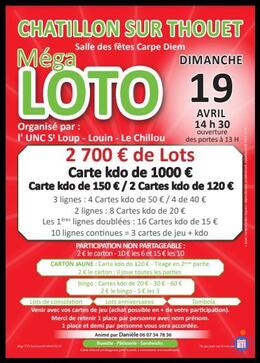 Image du loto Méga loto de l'unc st loup louin le chillou