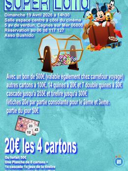 Image du loto Gros Loto à l'espace centre à cagnes sur mer