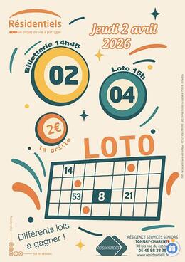 Image du loto Loto aux Résidentiels de Tonnay Charente