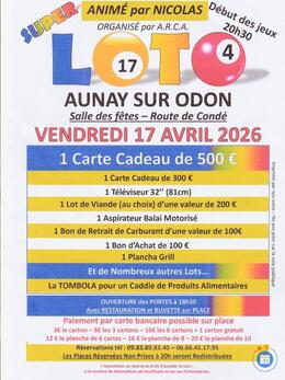 Image du loto SUPER LOTO Animé par Nicolas Organisé par ARCA