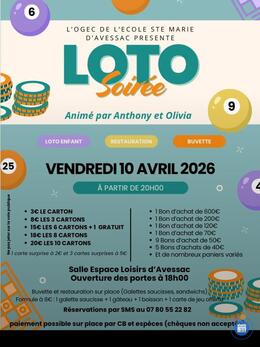 Image du loto Soirée loto animée par Anthony et Olivia