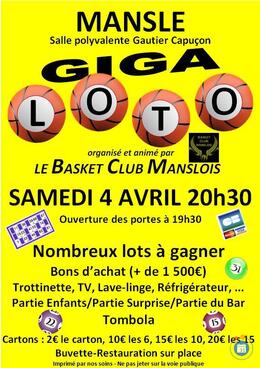 Image du loto Loto du basket club manslois