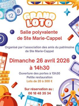 Image du loto Grand Loto Assoc des amis du patrimoine