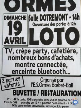 Image du loto Loto de l'Esormes basket