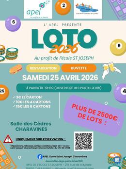 Image du loto Loto ecole st joseph charavines