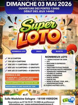 Image du loto Super Loto Vierzon - Centre Portugais Vierzon
