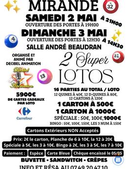 Image du loto 2 Super Lotos à Mirande