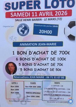Image du loto Super loto le mans inter anime par jean marie