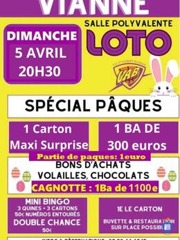 Image du loto 20h30 loto vab de Pâques voir affiche