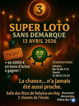 Image du loto Super loto 56 parties sans démarque