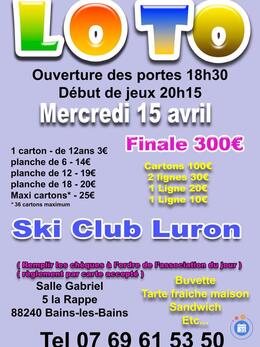 Image du loto Ski Club Luron