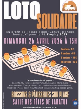 Image du loto Loto organisé par un équipage 4L Trophy