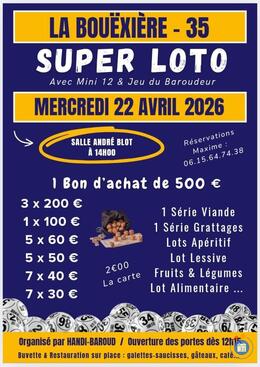 Image du loto Loto du mercredi Handi-Baroud