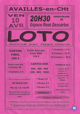 Image du loto FOOT AVAILLRS EN CHATELLERAULT animé par Jean marie