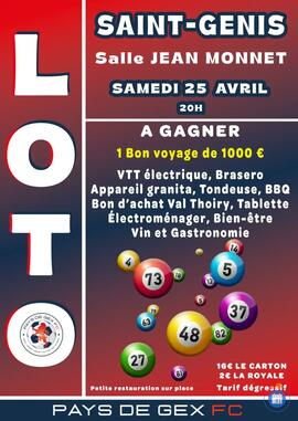 Image du loto Loto du Pays de gex football club
