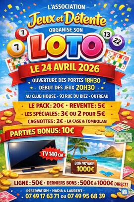 Affiche du loto Loto quine