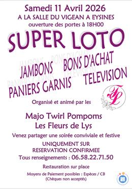 Image du loto Super loto des majo twirl pompoms les fleurs de lys