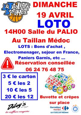 Image du loto LOTO DU TAILLAN BASKET