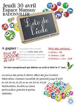 Image du loto Loto de l'Ecole