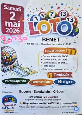 Image du loto Loto APE RPI Du Marai