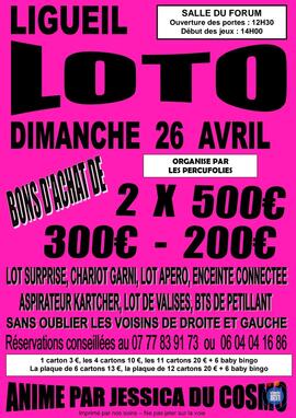 Image du loto Super loto des perçu animé par jessica du cosmo