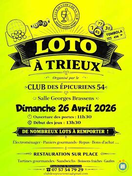 Image du loto LOTO du Club des Épicuriens 54