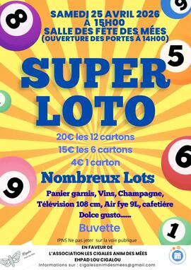 Image du loto Loto de L'association Les Cigales Anim des Mées