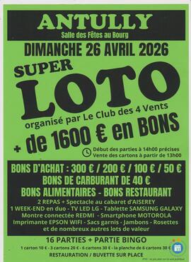 Affiche du loto super loto