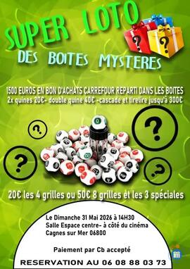 Image du loto Nouveau Concept : loto des Boites Mystere..!