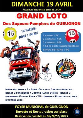 Image du loto Loto des sapeurs pompiers de gueugnon