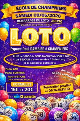 Image du loto Loto école de Champniers