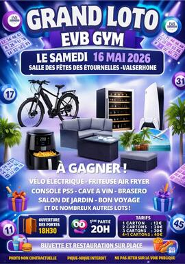 Image du loto GRAND LOTO EVB GYM