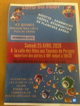 Image du loto Loto du foot UCA sur réservation !!!