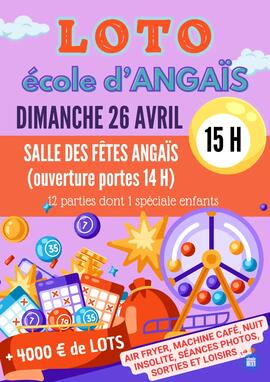 Image du loto Loto école d'Angaïs