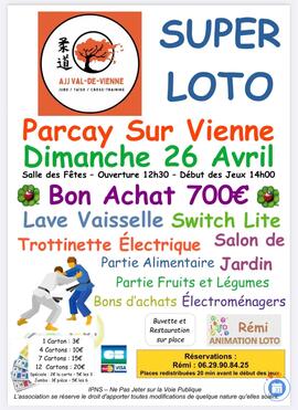 Image du loto Super Loto du Judo de L’Ile Bouchard animé par Rémi